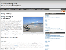 Tablet Screenshot of easy-fishing.com